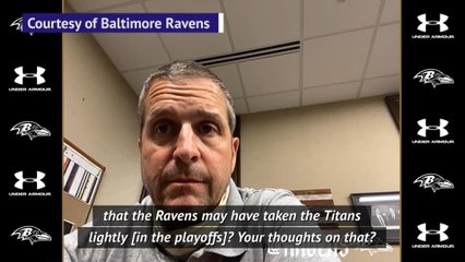 John Harbaugh disagrees with Lamar Jackson's take on playoff loss