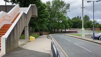 Scene at Tyne Dock Metro station in South Shields following an earlier police incident