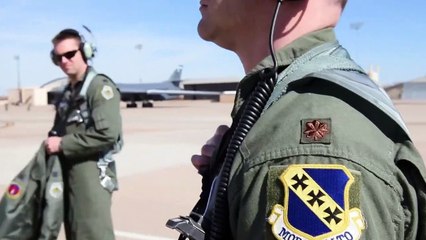 US Air Force - B-1 Bomber Pilot Prep & Takeoff