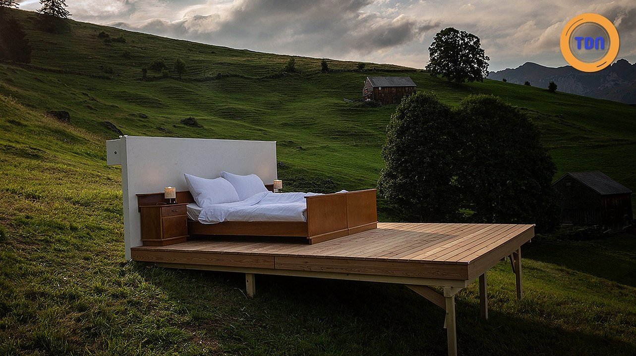 Des hôtels sans murs dans les Alpes suisses