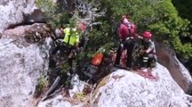 Sassari - Vigili del Fuoco simulano salvataggio sui Monte Fraili ad Aggius (23.06.20)