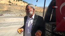 Kanser hastası yaşlı adam Mehmetçiğe destek için bin 530 kilometre yol kat etti