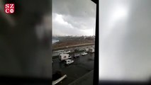 Hadımköy'de çatılar uçtu