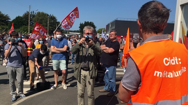 En réaction au plan social, mobilisation à Nokia