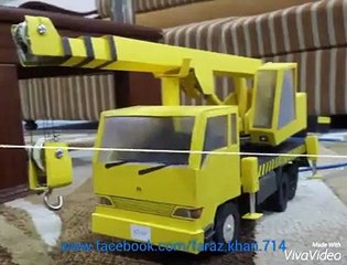 CardBoard Hydraulic Working Crane
