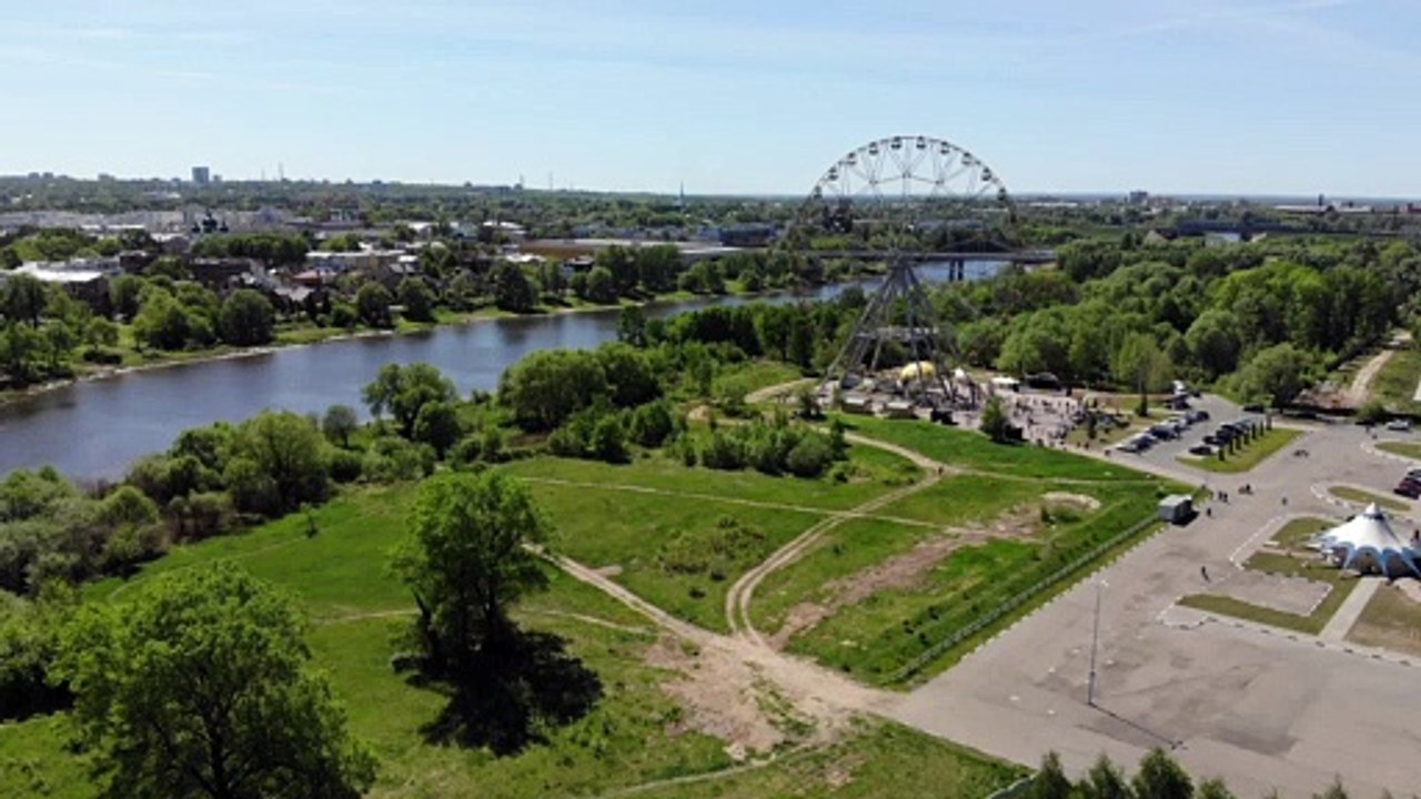 Drone view of the big wheel