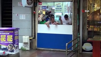 Kısa süreli yağmur hazırlıksız yakaladı