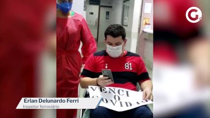 Curado da Covid, inspetor ferroviário faz pedido de casamento na saída da UTI