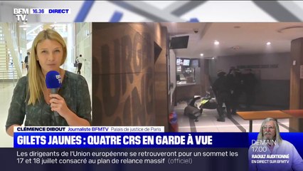 Gilets jaunes: quatre CRS présentés à un juge dans l'affaire des violences dans un Burger King