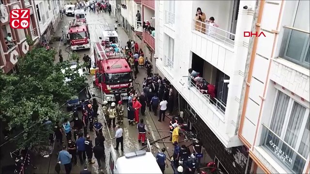 Esenyurt'ta zemin katta mahsur kalanlar böyle kurtarıldı
