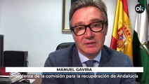 Manuel Gavira, Presidente de la comisión parlamentaria para la recuperación económica y social de Andalucía