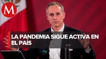 Pandemia sigue activa, pero velocidad de casos nuevos disminuye: López-Gatell