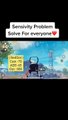 Solve all player sensitivity problem in pubg mobile