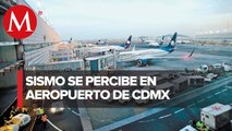 En CdMx, sismo obliga evacuación en Terminal 2 de AICM