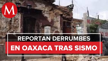 Murat reporta una persona muerta en Oaxaca tras derrumbe por sismo