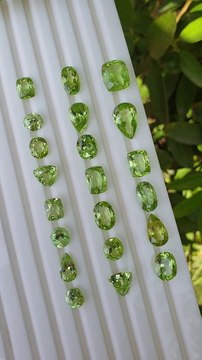 Peridot stones for sale | 100% natural and untreated | loose stones