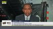 Stephen A. weighs in on NASCAR drivers supporting Bubba Wallace at Talladega Get Up