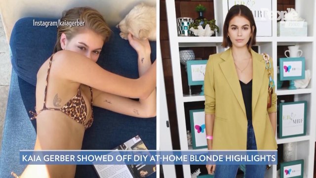 Kaia Gerber Debuts Her First Major Hair Change with New Platinum Blonde Locks