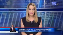 Gobernación del Guayas y empresa privada donaron 35 toneladas de víveres al banco de alimentos Diakonía