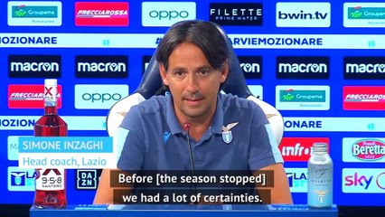 Inzaghi wants title-chasing Lazio to continue where they left off