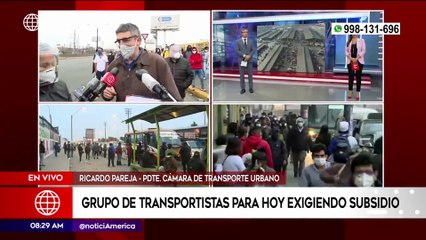 Primera Edición: Mañana continuará la suspensión del servicio de transporte si no hay respuesta del Gobierno