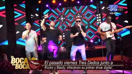 Rocko y Blasty junto a Tres Dedos ofrecieron su primer show digital