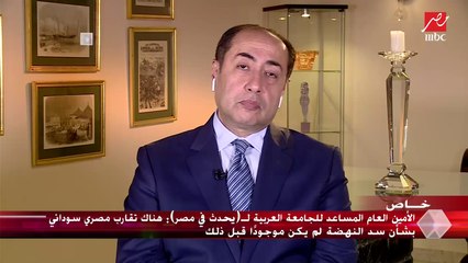 下载视频: الأمين العام المساعد للجامعة العربية يؤكد قوة الموقف القانوني المصري في أزمة سد النهضة