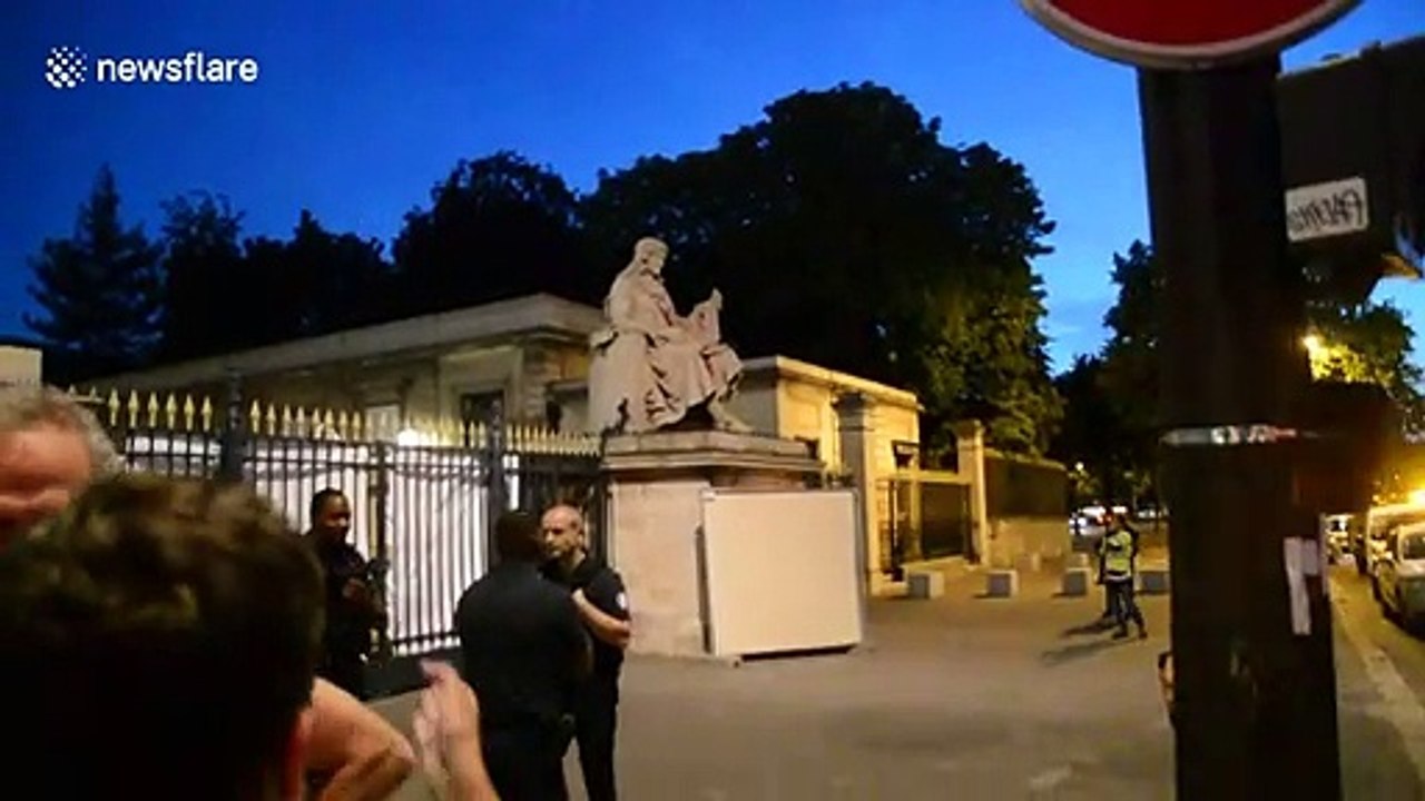 Statue of 17th century royal minister defaced outside parliament in France