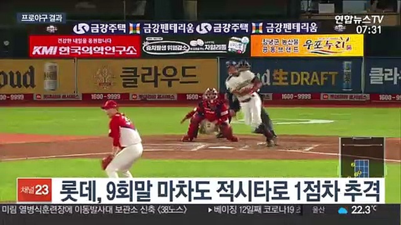[프로야구] '9회말 뒤집기쇼' 롯데, KIA전 9연패 탈출