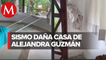 Por sismo, casa de Alejandra Guzmán sufre daños