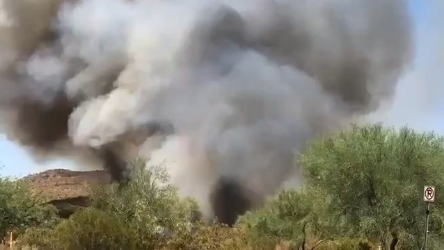 Smoke rises as Aguila Fire burns in north Phoenix