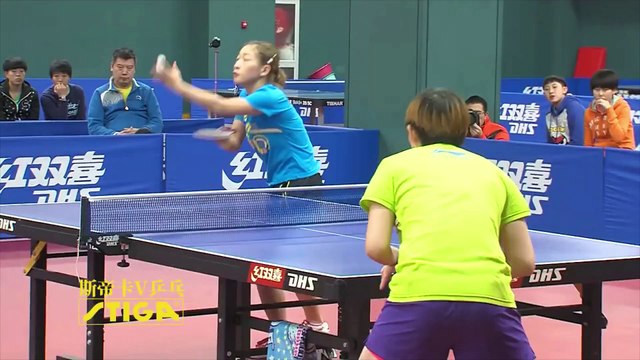 Liu Shiwen vs Zhu Yuling WTTC Trial