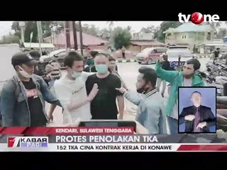 Massa Blokade Bandara Haluoleo Tolak TKA China