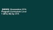 [NEWS]  Economics (CFA Program Curriculum Level 1 2012, #2) by CFA Institute