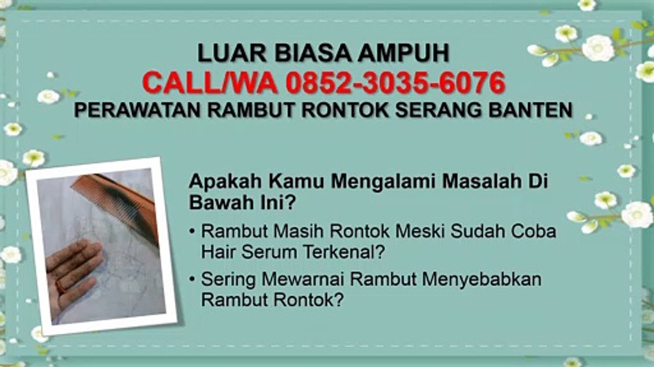 RAHASIA NYATA, CALL/WA 0852-3035-6076, Obat Penumbuh Rambut Serang Banten