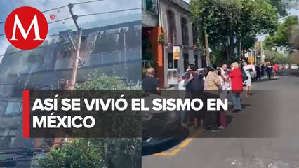 Los videos del sismo de 7.5 que sacudió casas y edificios en CdMx