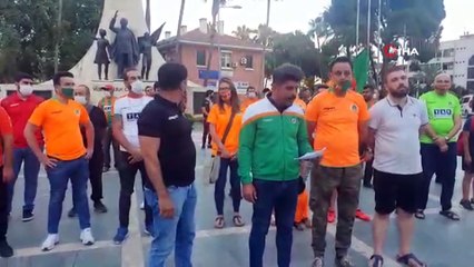 Alanyasporlu taraftarlar takımına destek için bir araya geldi