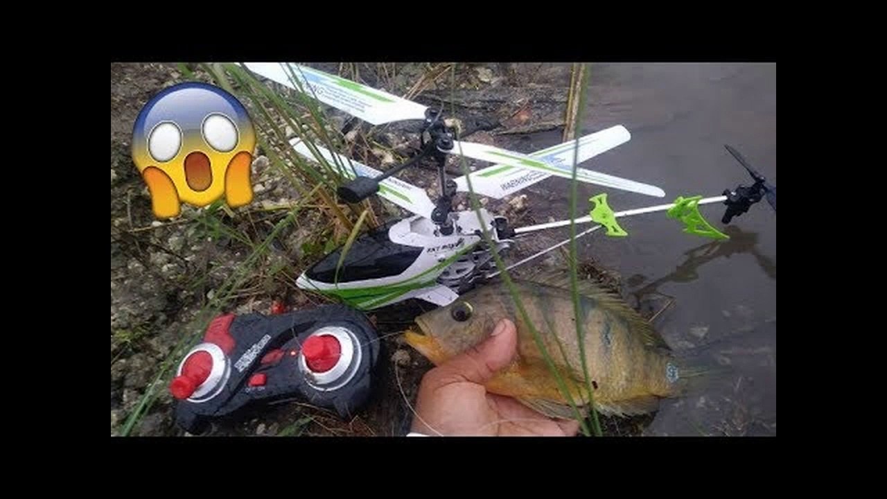 RC HELICOPTER FISHING!!!
