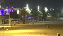 Playas desiertas en una noche de San Juan atípica
