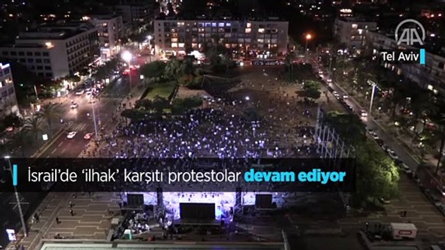 İsrail’de 'ilhak' karşıtı protestolar devam ediyor