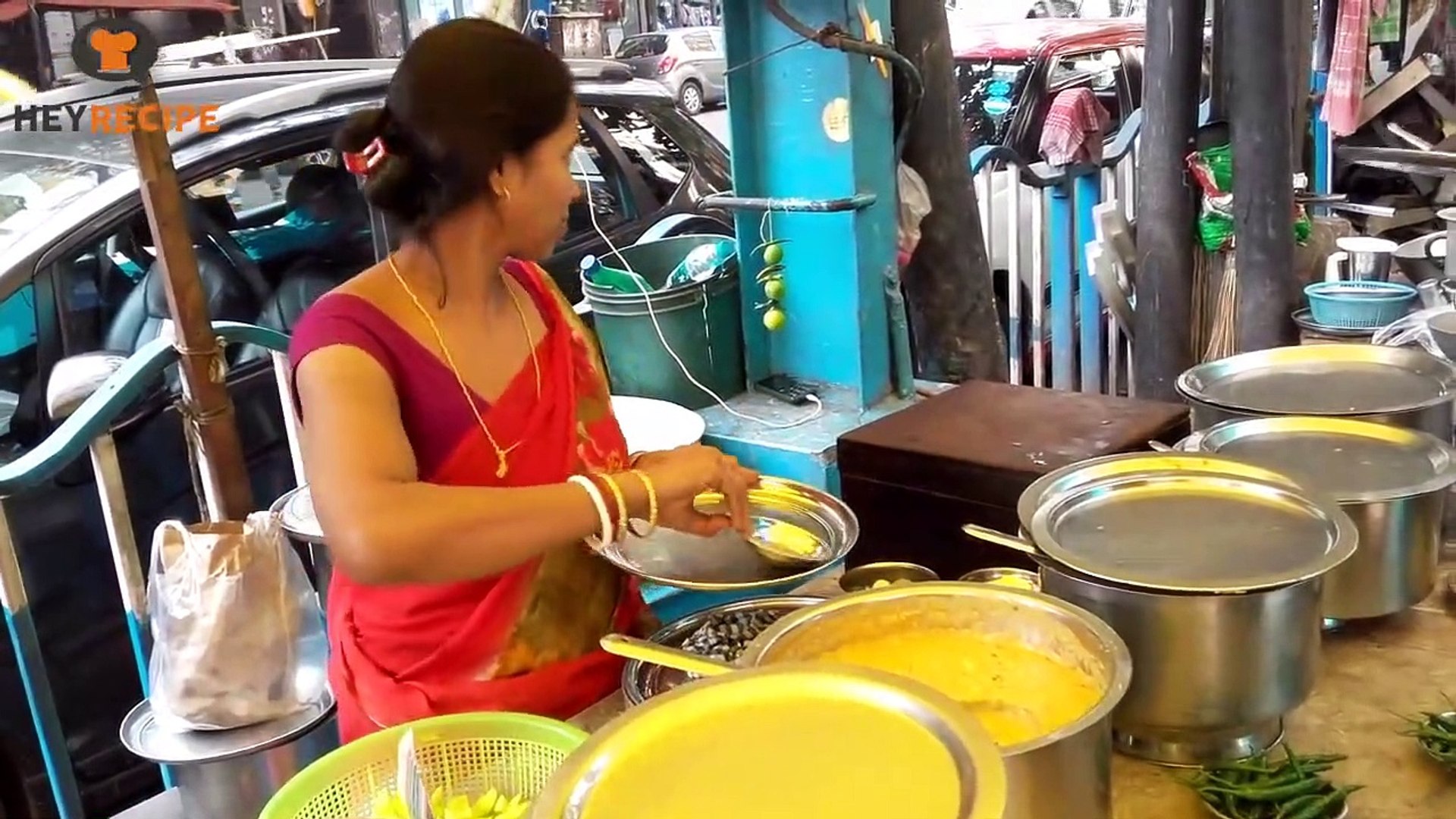 ⁣Cheap & Best Street Food -Rice /Paratha /Kulcha | Kolkata street food Shop| Indian Street Food