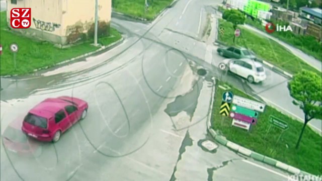 Kazalar mobese kameraları tarafından böyle görüntülendi