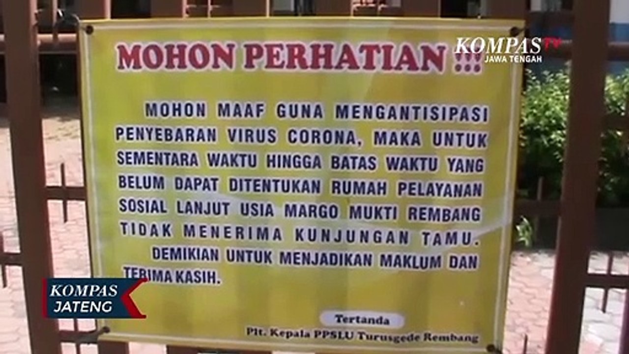 Cegah Penularan Covid-19, Panti Jompo Ditutup Sementara