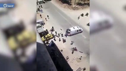 ضحايا بانفجار في مدينة عفرين بريف حلب