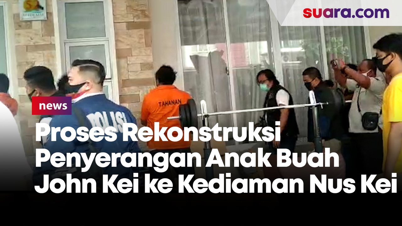 Proses Rekonstruksi Penyerangan Anak Buah John Kei ke Kediaman Nus Kei