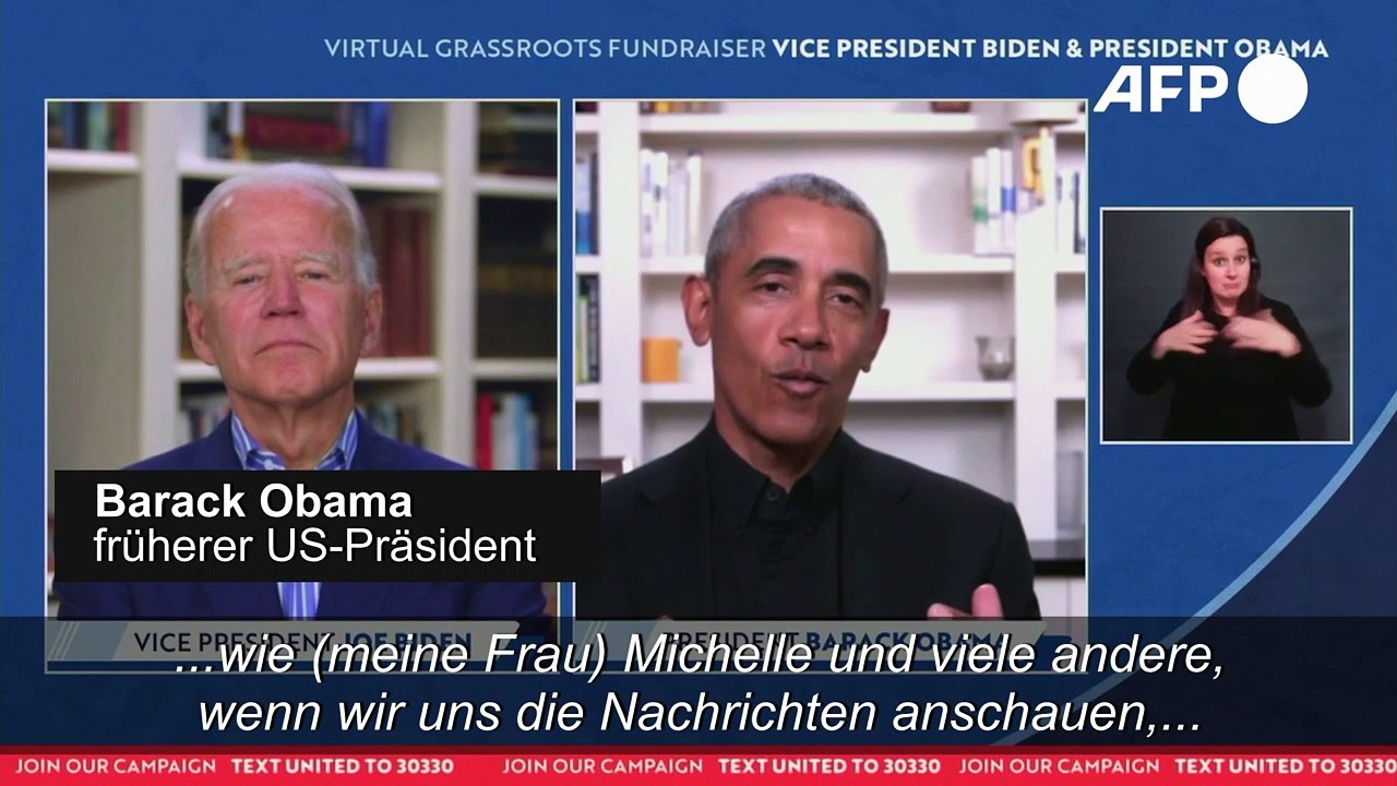 Obama hilft Biden beim Spendensammeln