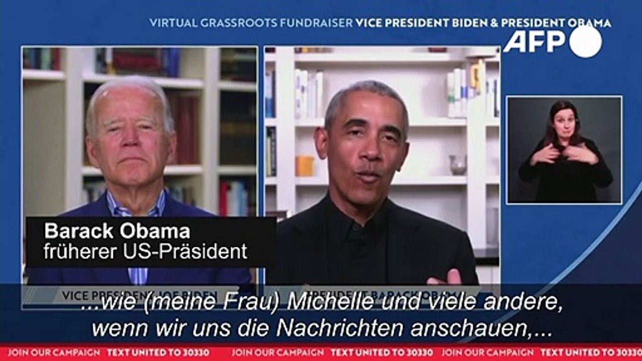 Obama hilft Biden beim Spendensammeln