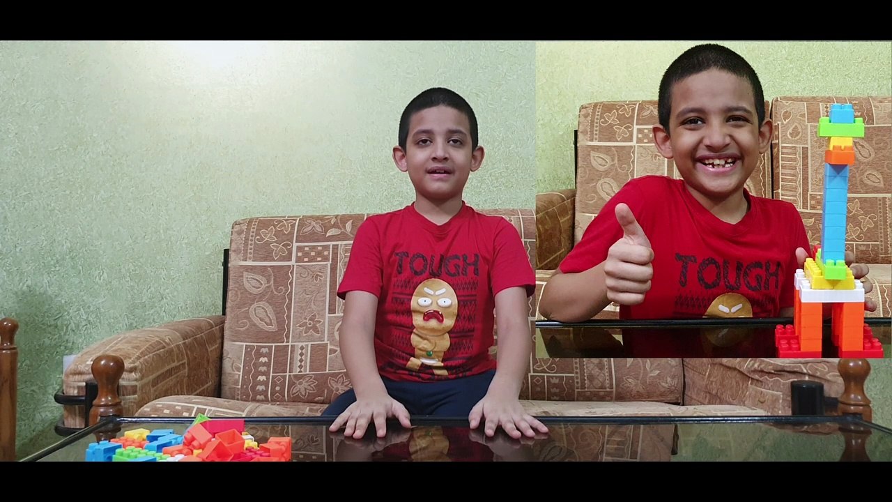 ব্লক দিয়ে জিরাফ বানানো। Making of Giraffe with Building Blocks.Blocks for kids
