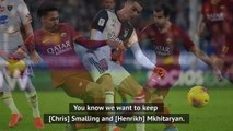 Fonseca wants Smalling and Mkhitaryan to stay at Roma