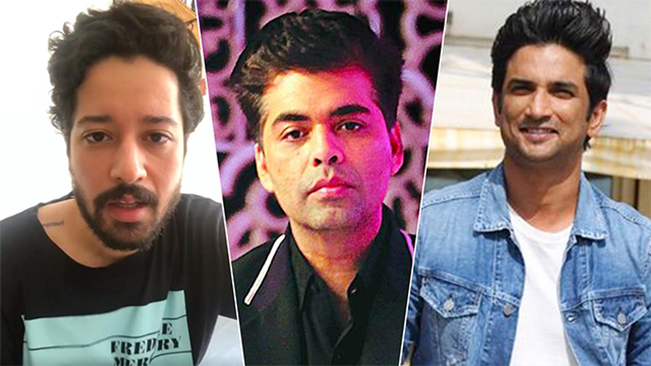 Abusing Karan Johar For Sushant Singh Rajput's...